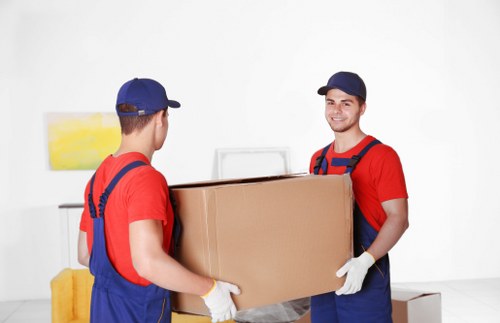 Commercial relocation with a moving truck in Vauxhall