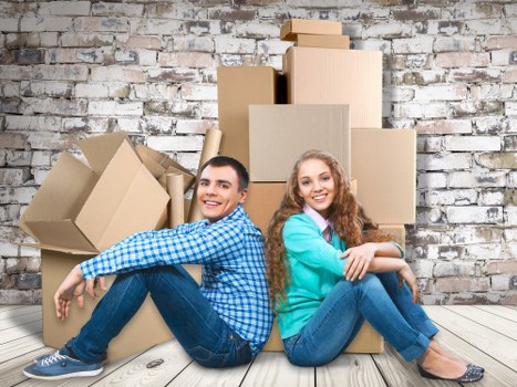Professional removals team working near Vauxhall flats