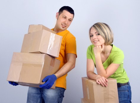 Professional man and van service in a busy London area