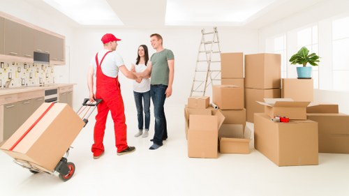 Filing a service issue during a moving appointment