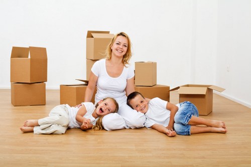 Careful packing and furniture handling during a local house move