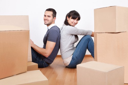Staff conducting a careful moving operation in Vauxhall