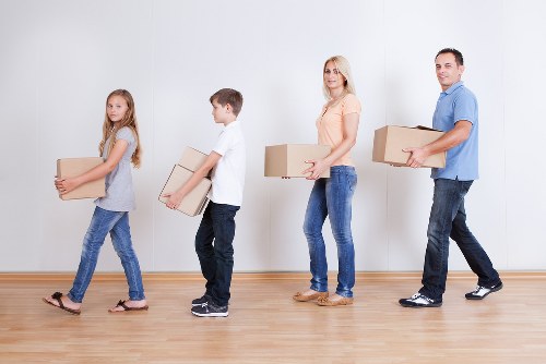Packing boxes and furniture for a home removal service in Vauxhall